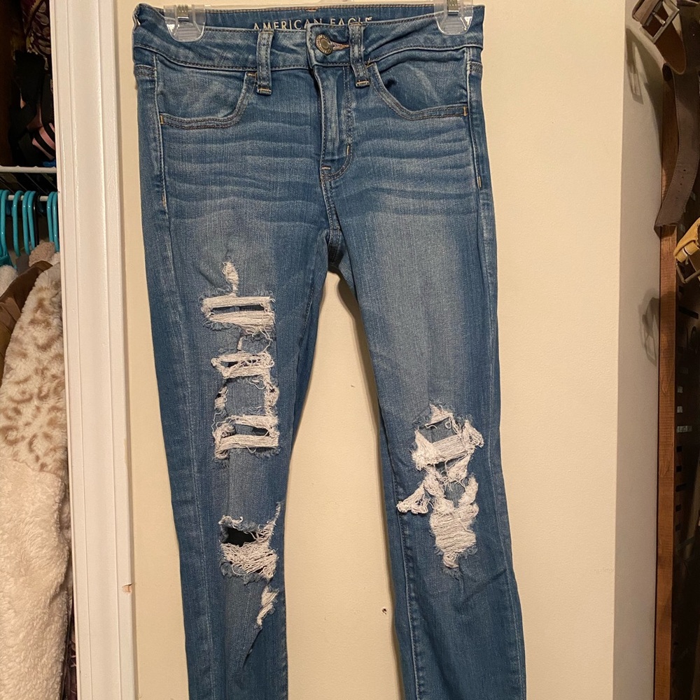 American Eagle Outfitters Distressed Holy Jeans